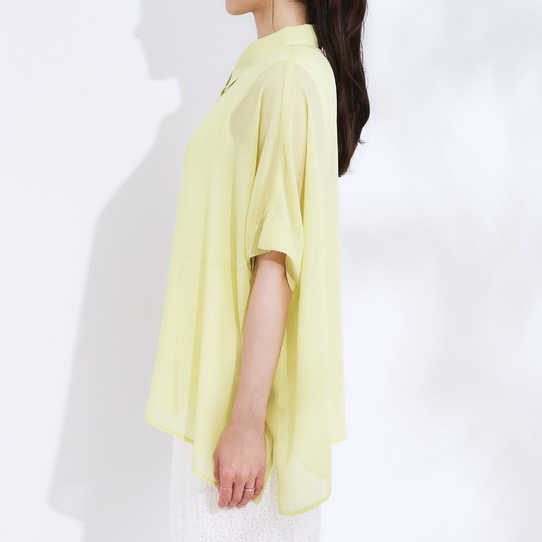 SHOO･LA･RUE「大人のシアー感 ゆるさらポンチョシャツ」|シャツ・ブラウス|