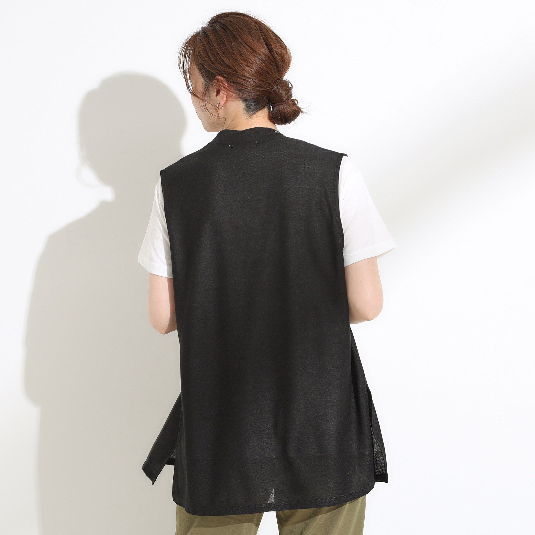 SHOO･LA･RUE「【2点セット】着回しいろいろ ジレ＋ロゴTシャツ」|その他|