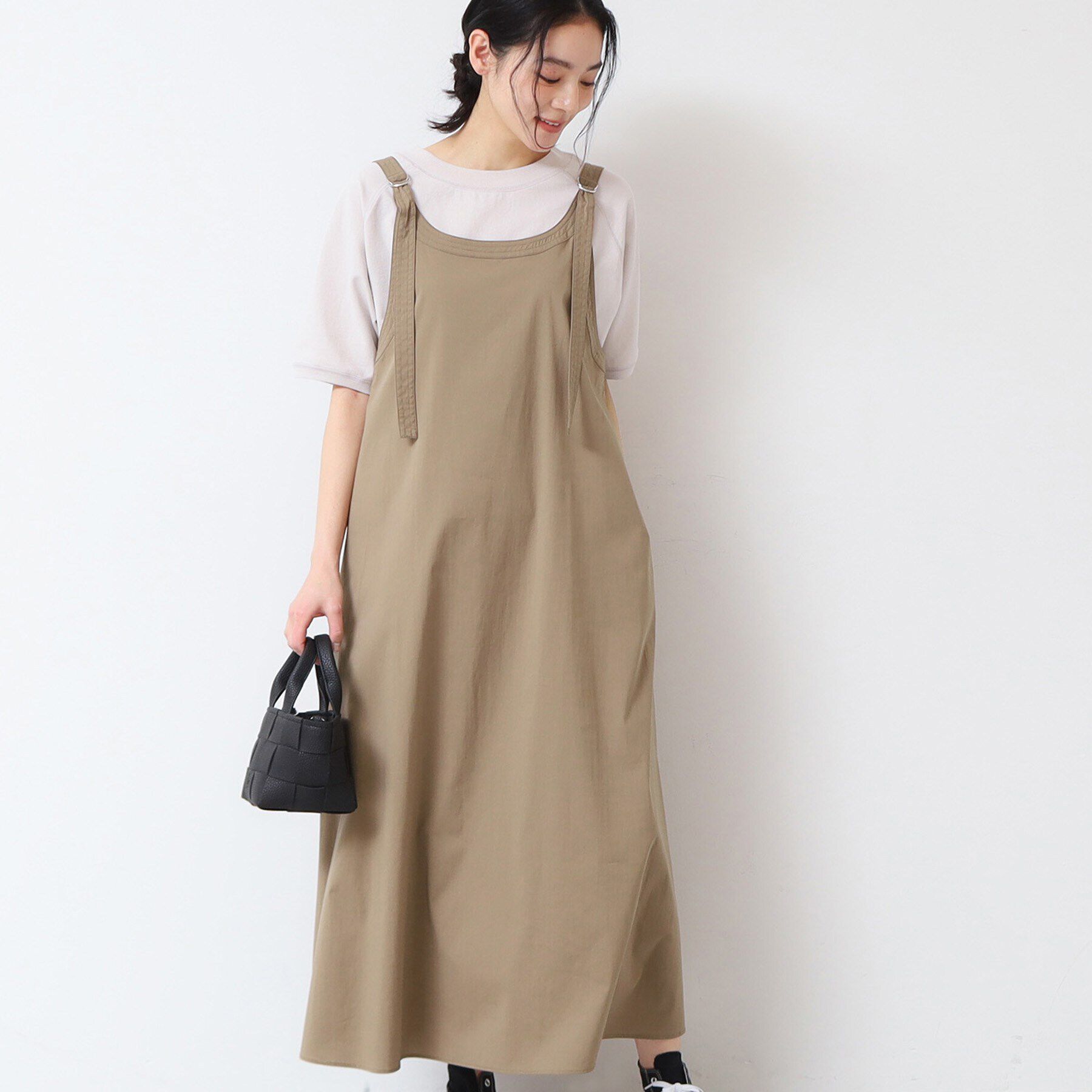 Dessin「【洗える】ベルト付きキャミワンピース」|ワンピース|