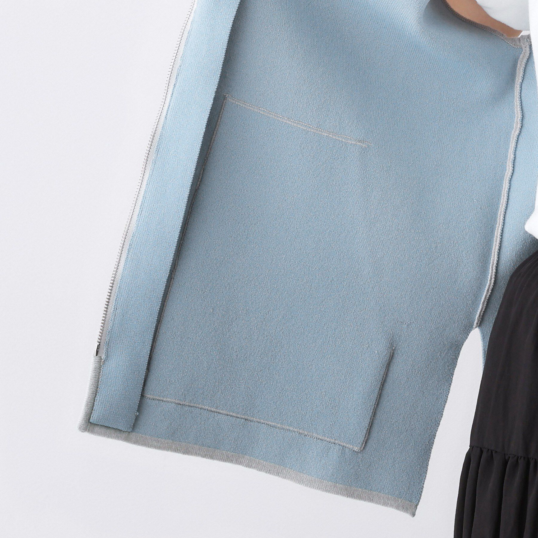 Dessin「【洗える】ダブルフェイスジップベスト」|ベスト・ジレ|