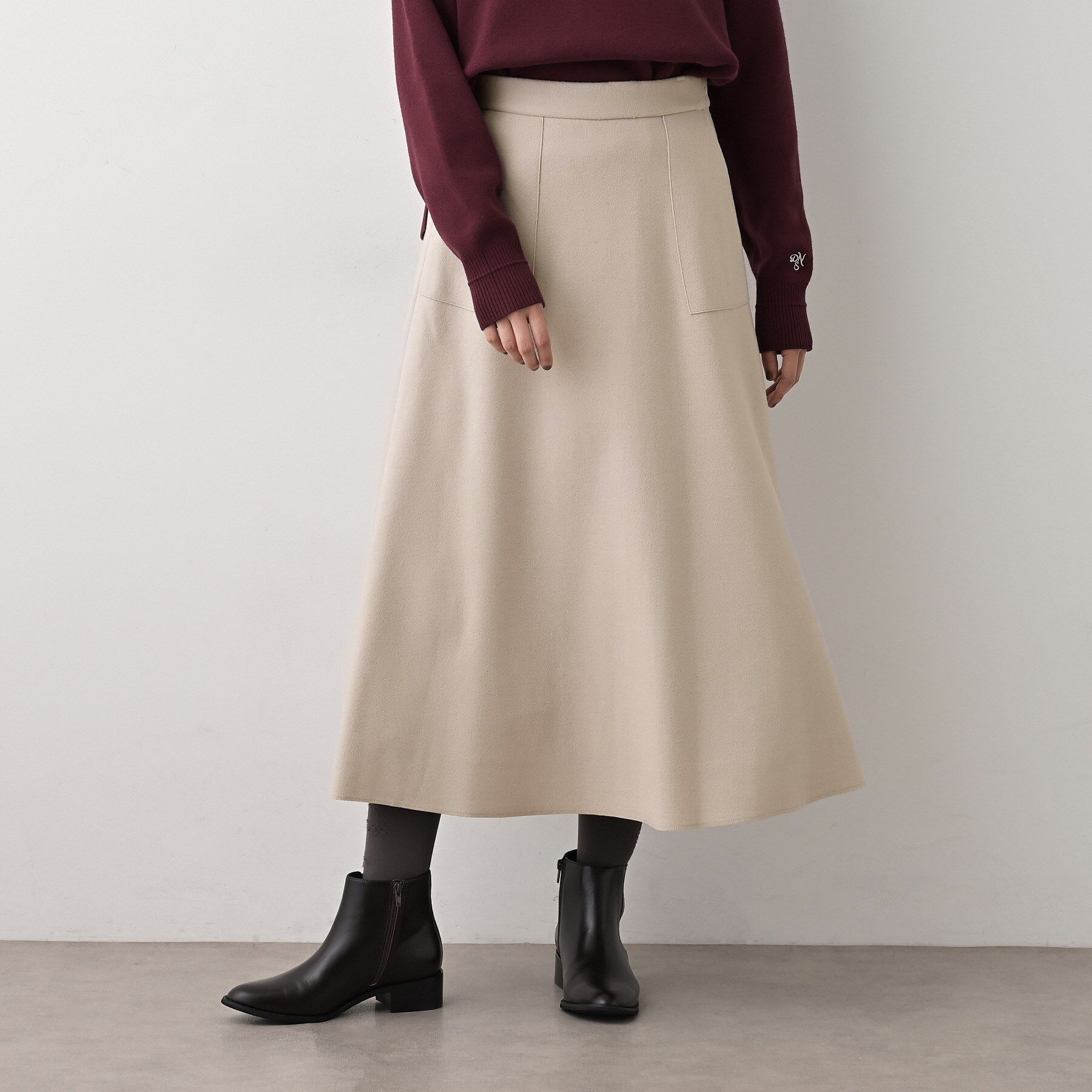 Dessin「メルトンジャージフレアスカート」|スカート|