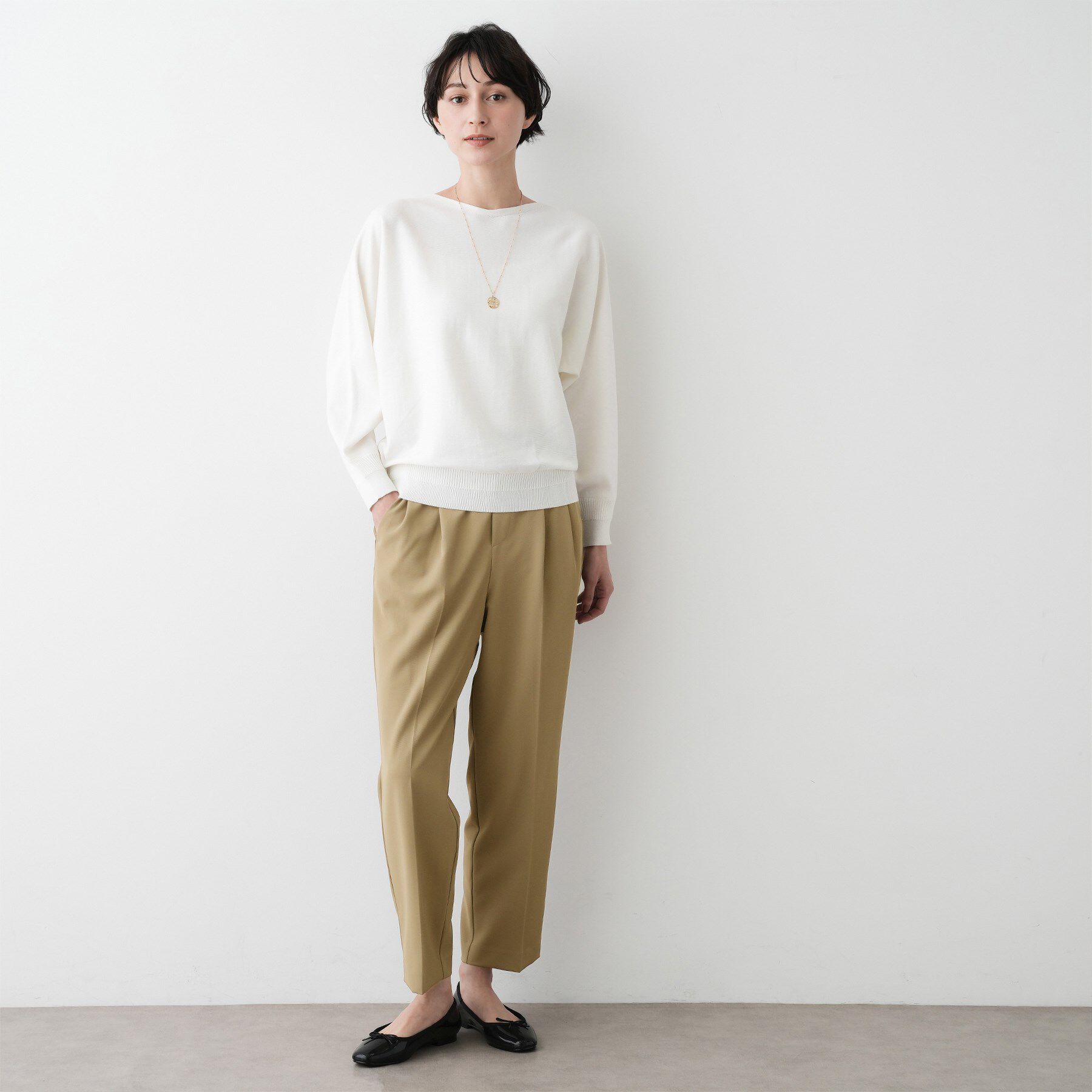 Dessin「【洗える】マットドレープワイドパンツ」|その他|