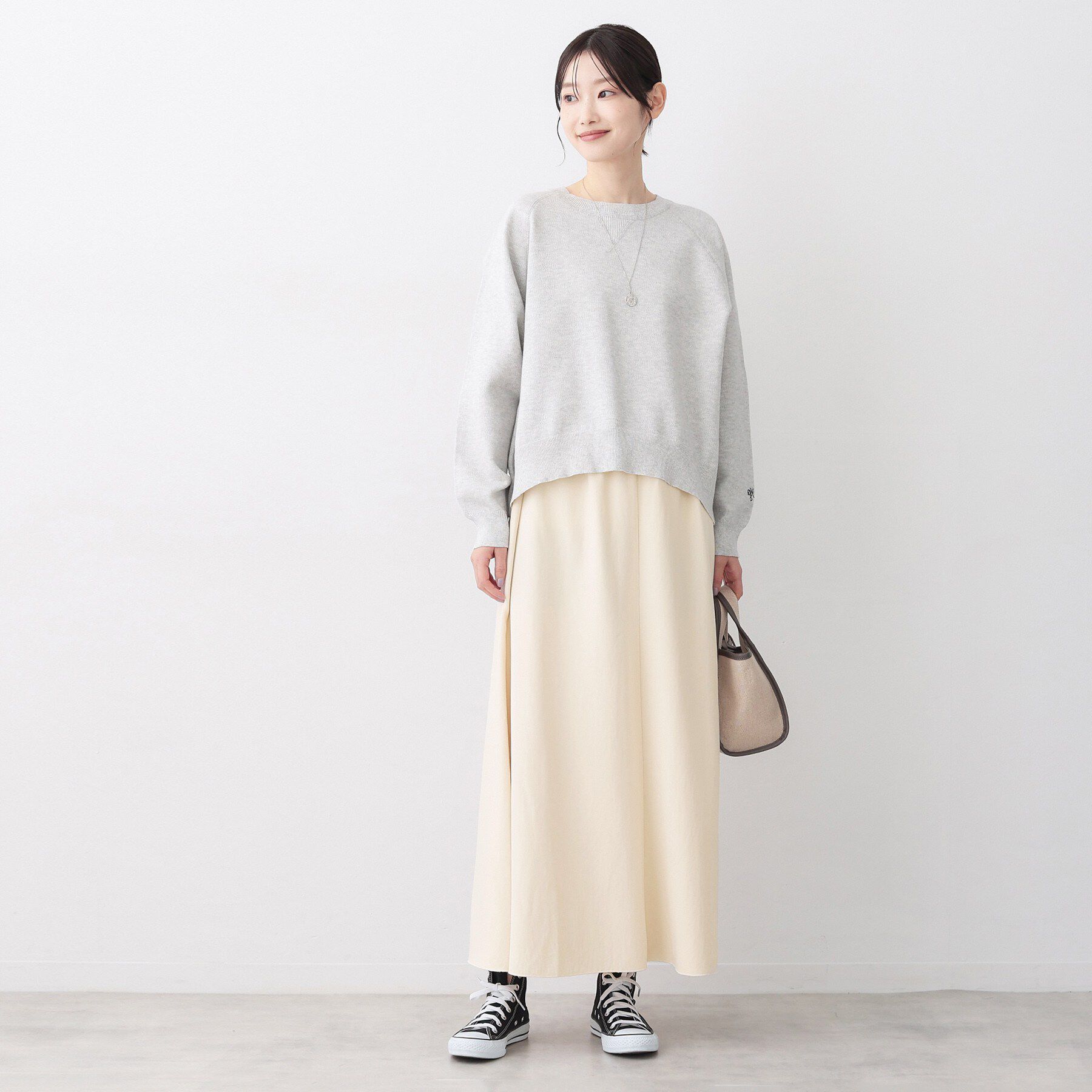 Dessin「【ウエストゴム/洗える】フィブリルソフトAラインスカート」|スカート|