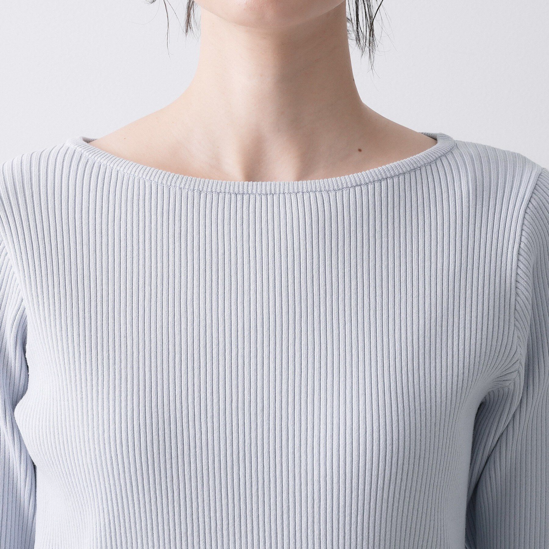 Dessin「【洗える】ボートネックリブニット」|ニット・セーター|