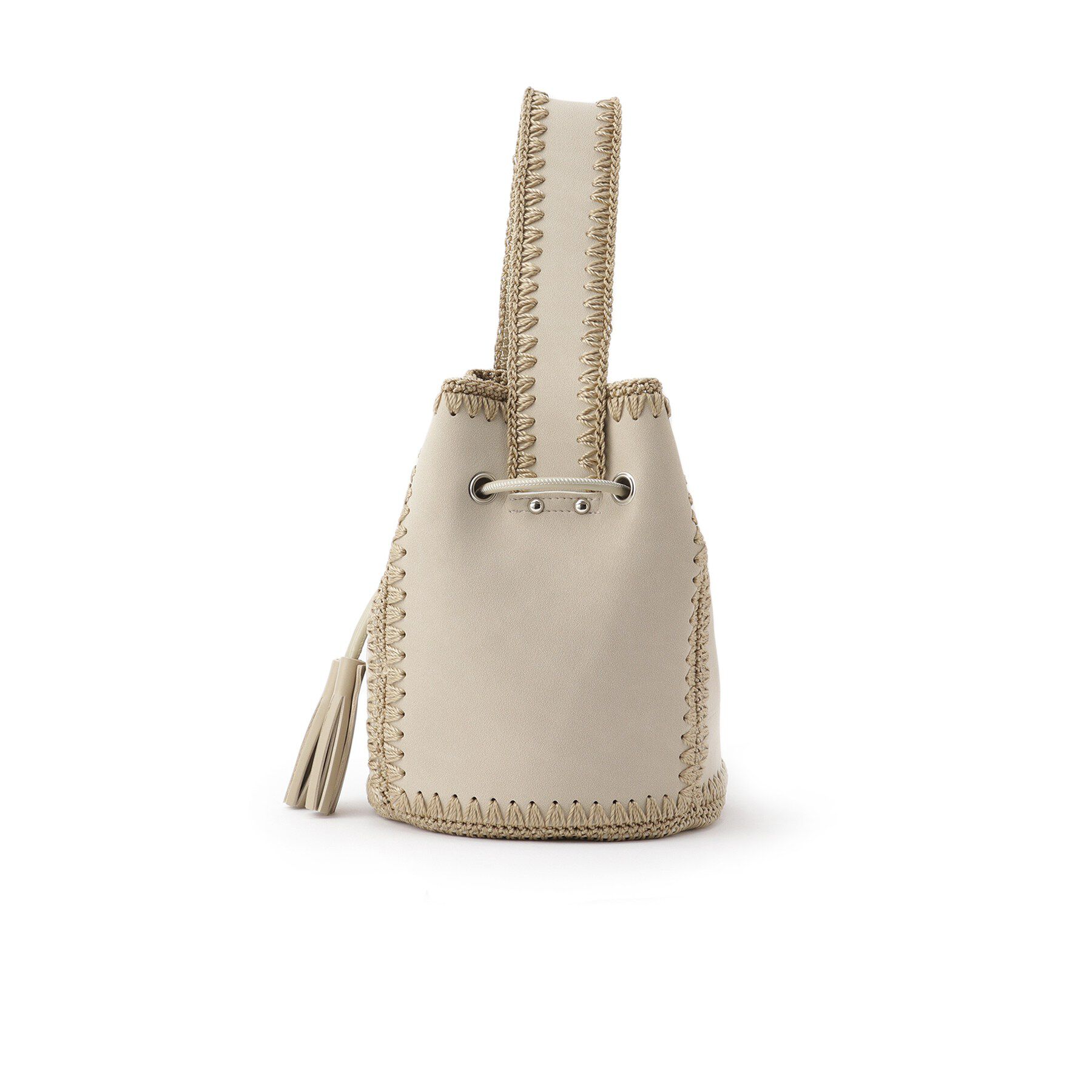 Dessin「【軽量】スエードライク巾着バケツバッグ」|ハンドバッグ|