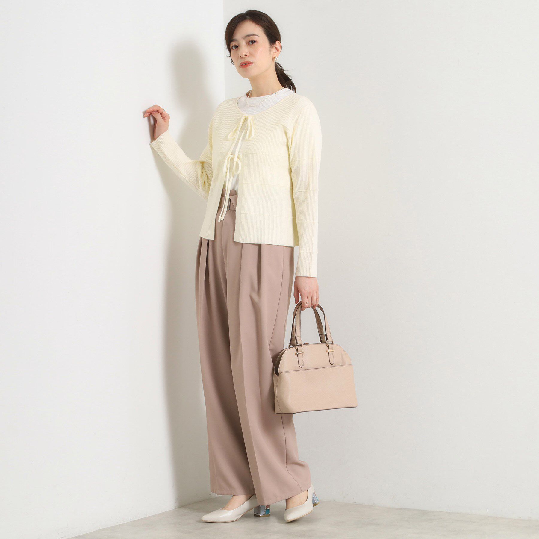 ITS&rsquo;DEMO「【手洗い可】前開き2wayニット」|ニット・セーター|