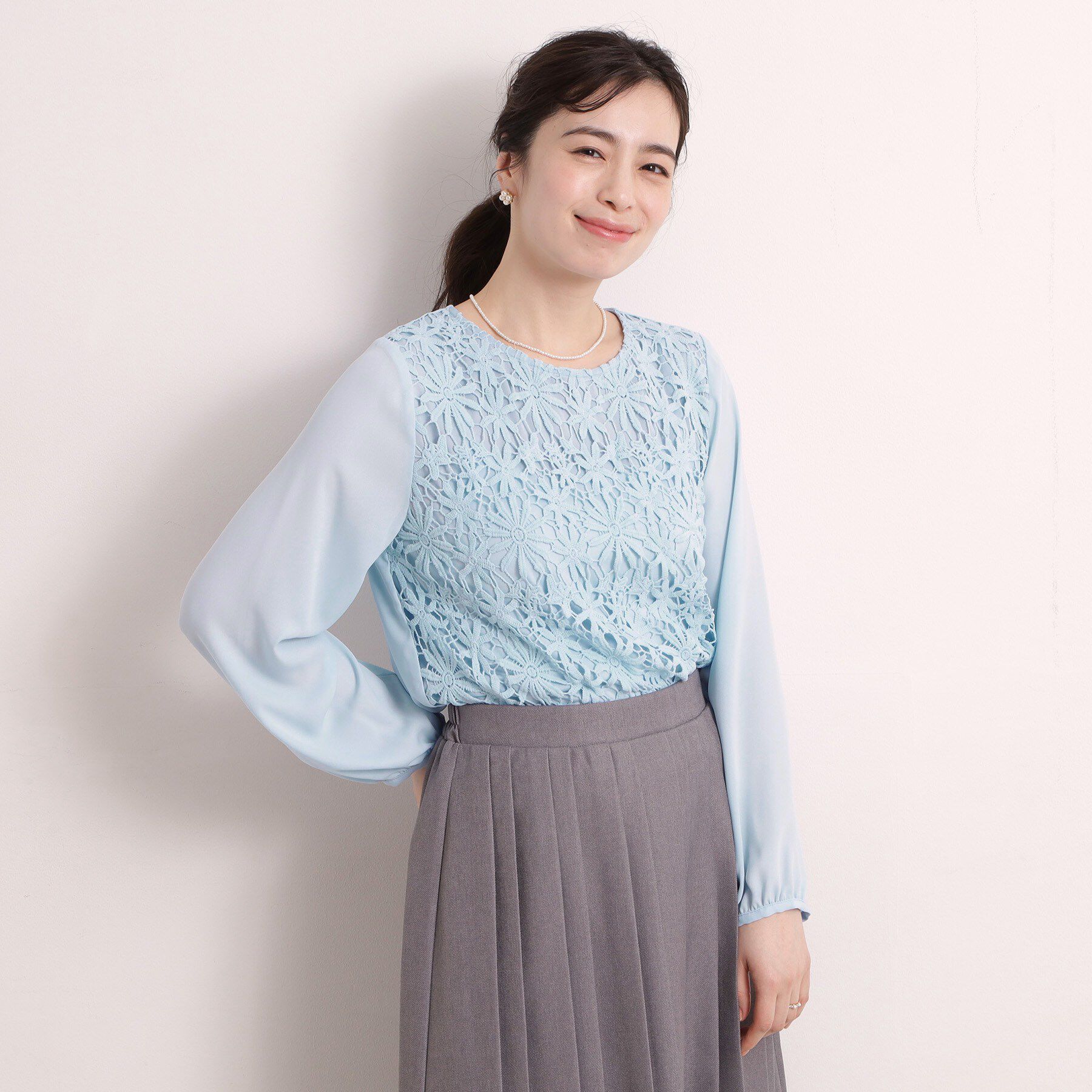 ITS&rsquo;DEMO「【洗濯機OK／入卒】フロントレースブラウス」|シャツ・ブラウス|