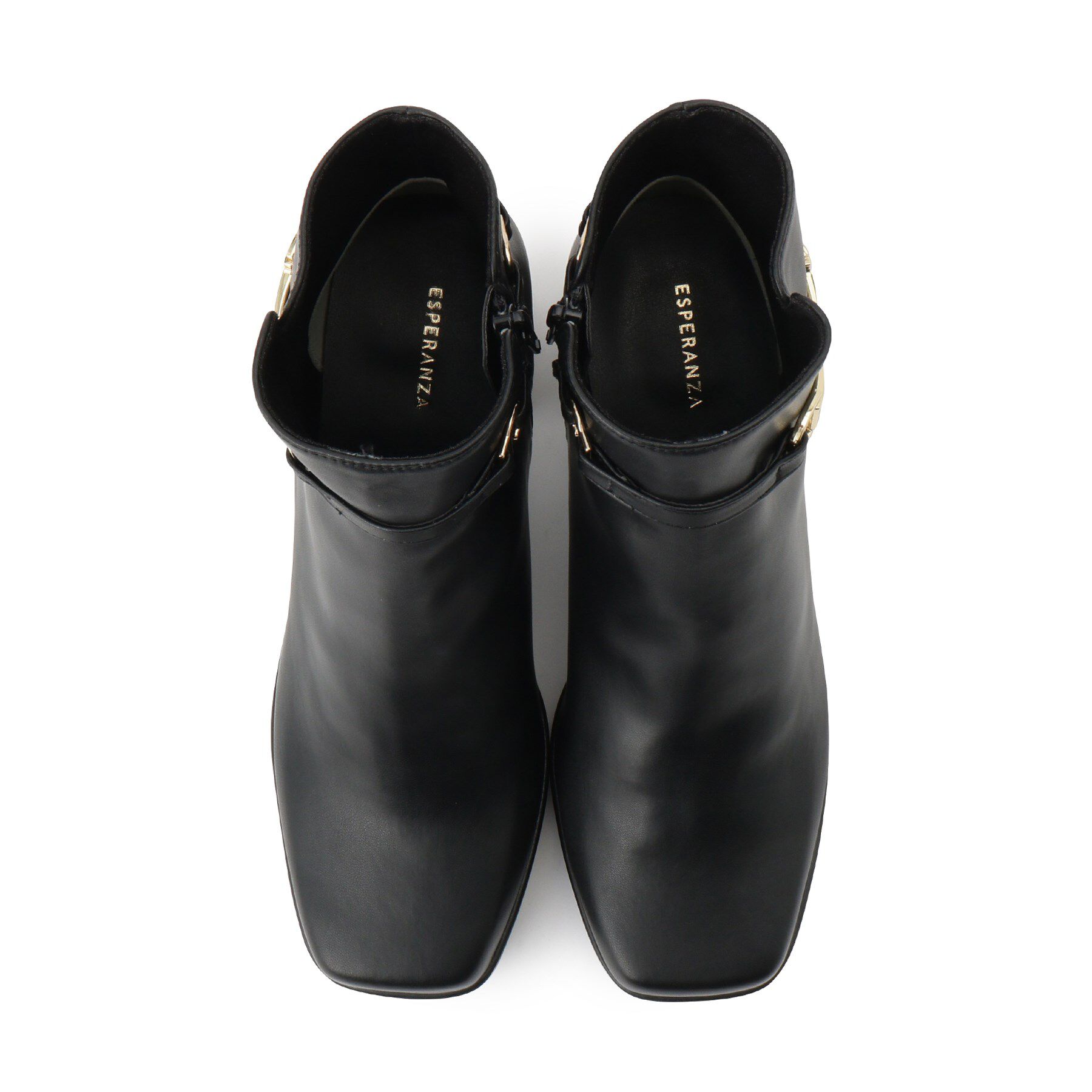 ESPERANZA「スクエアサイドビットブーツ」|ショートブーツ|