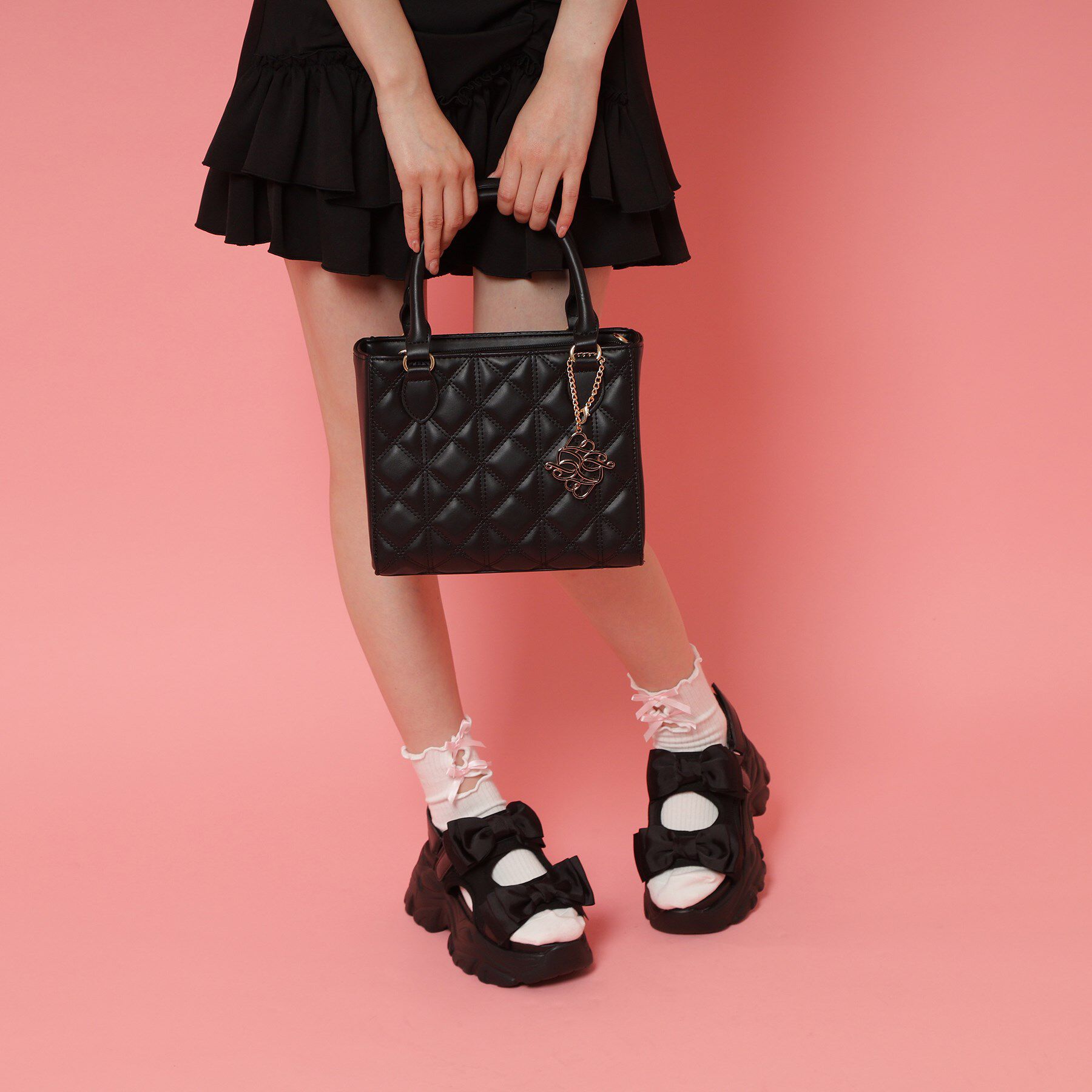 csT&P「厚底ダブルリボンサンダル」|サンダル|