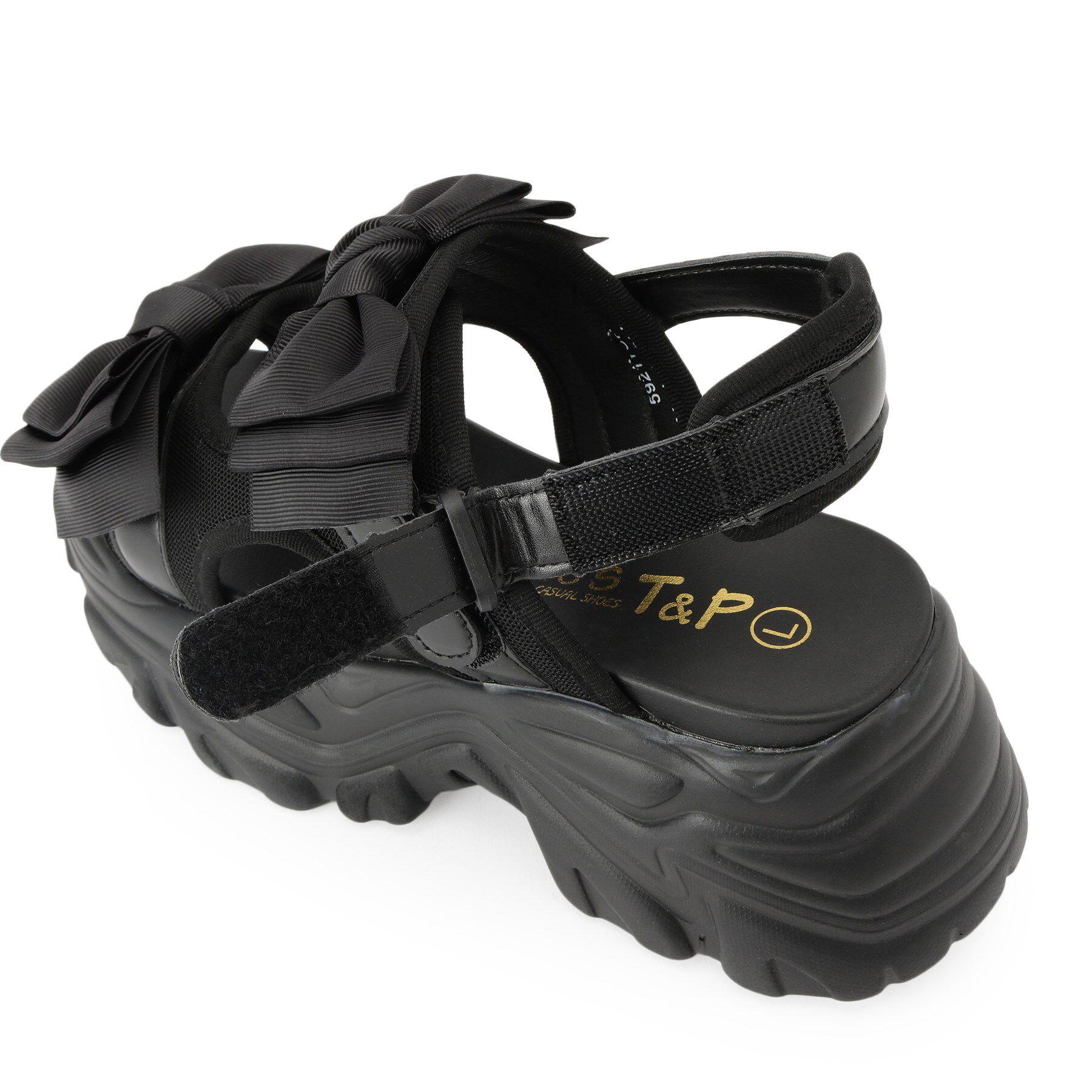 csT&P「厚底ダブルリボンサンダル」|サンダル|