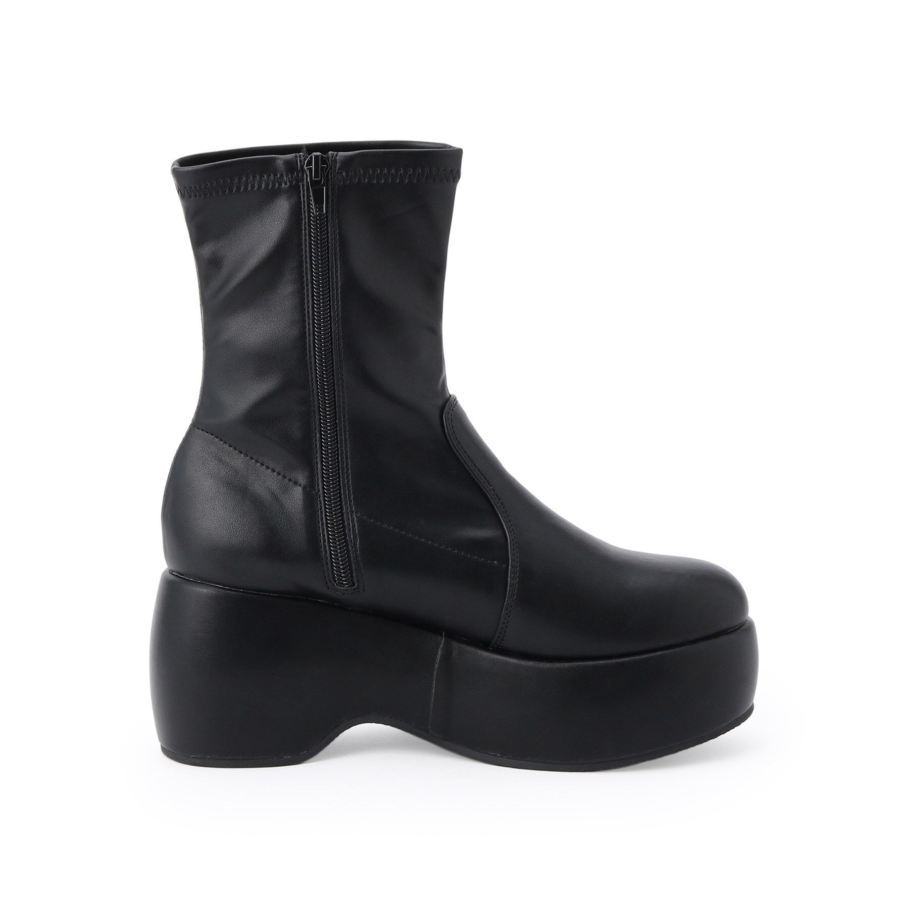 csT&P「厚底プレーンブーツ」|ショートブーツ|