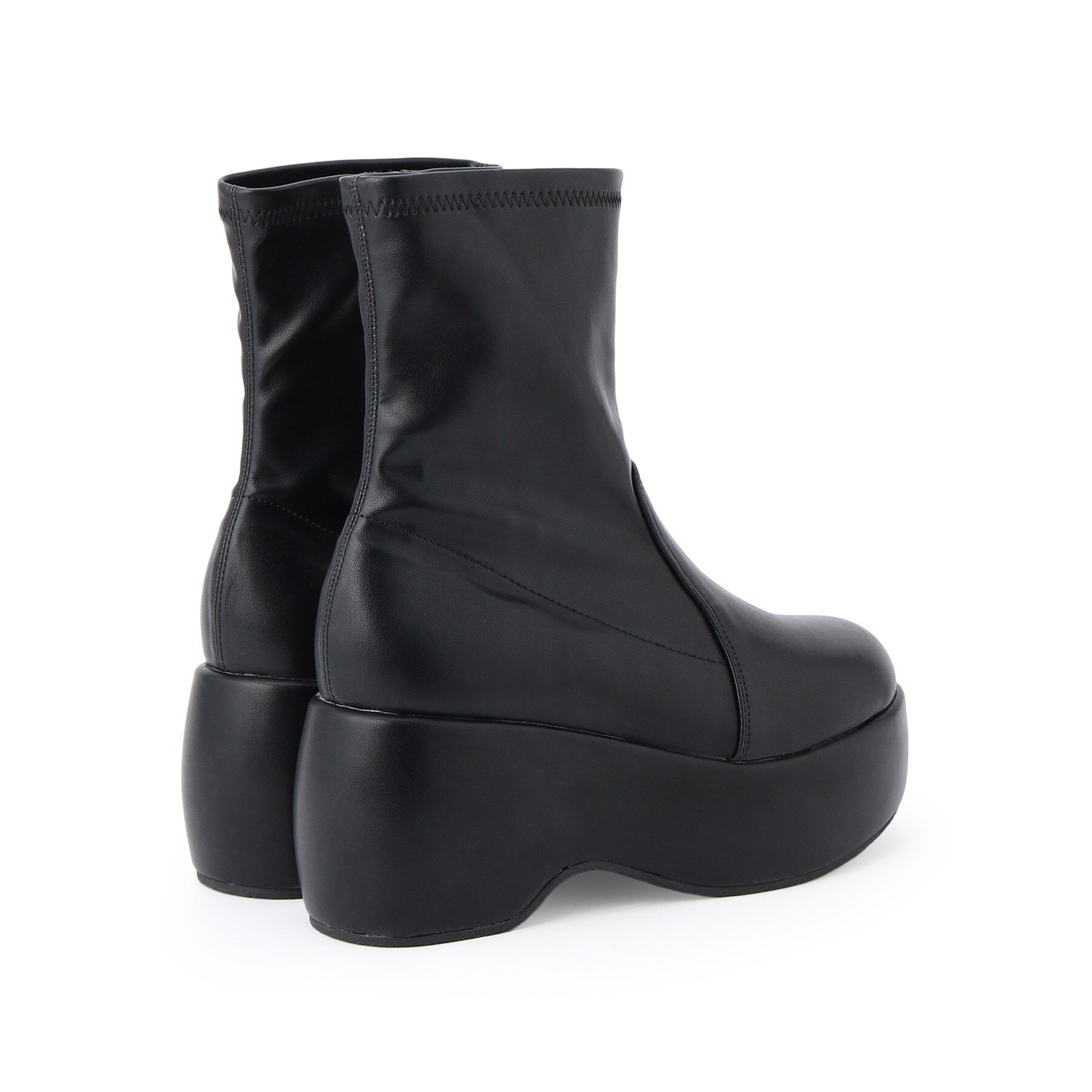 csT&P「厚底プレーンブーツ」|ショートブーツ|