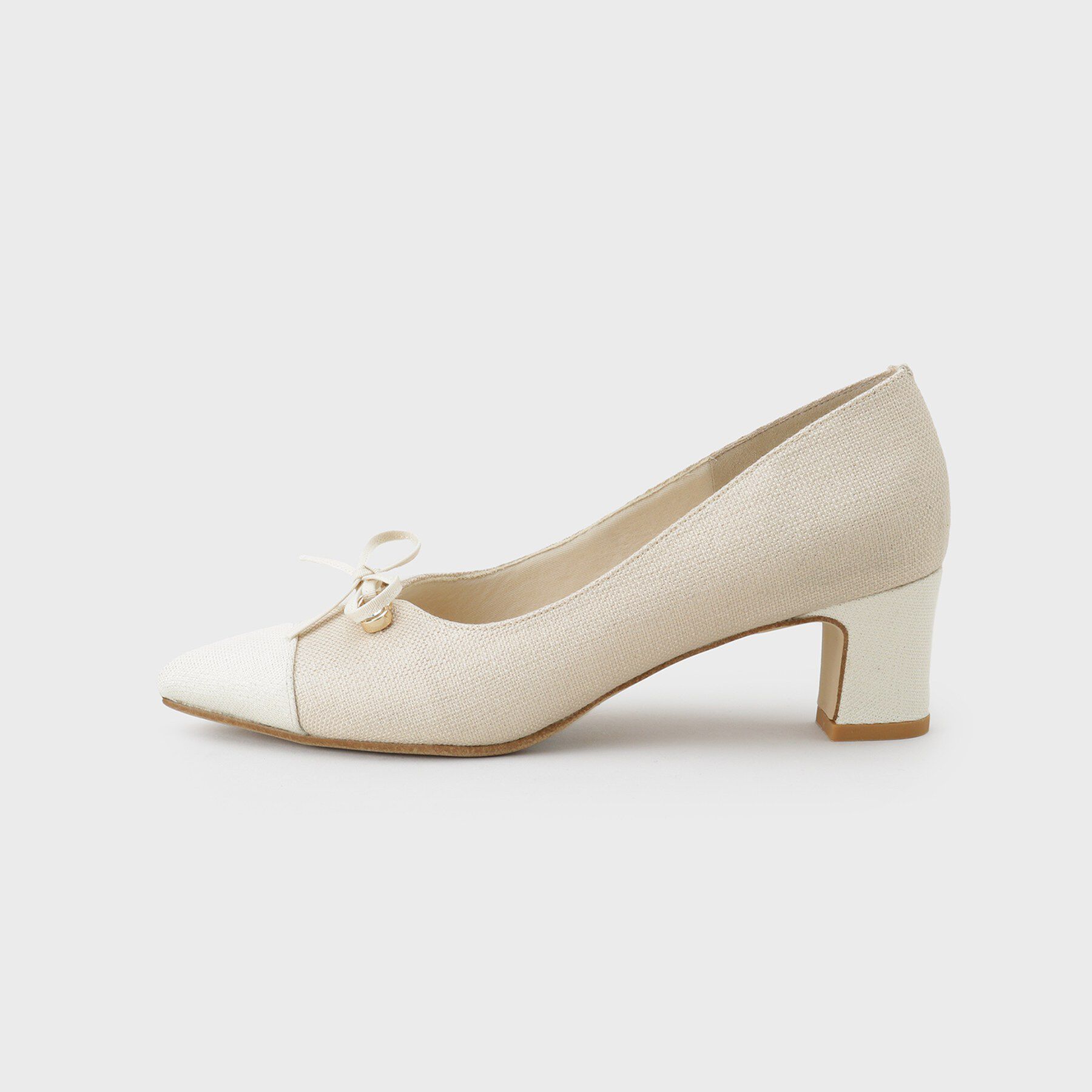 ESPERANZA「ビジューリボンポインテッドパンプス」|パンプス|