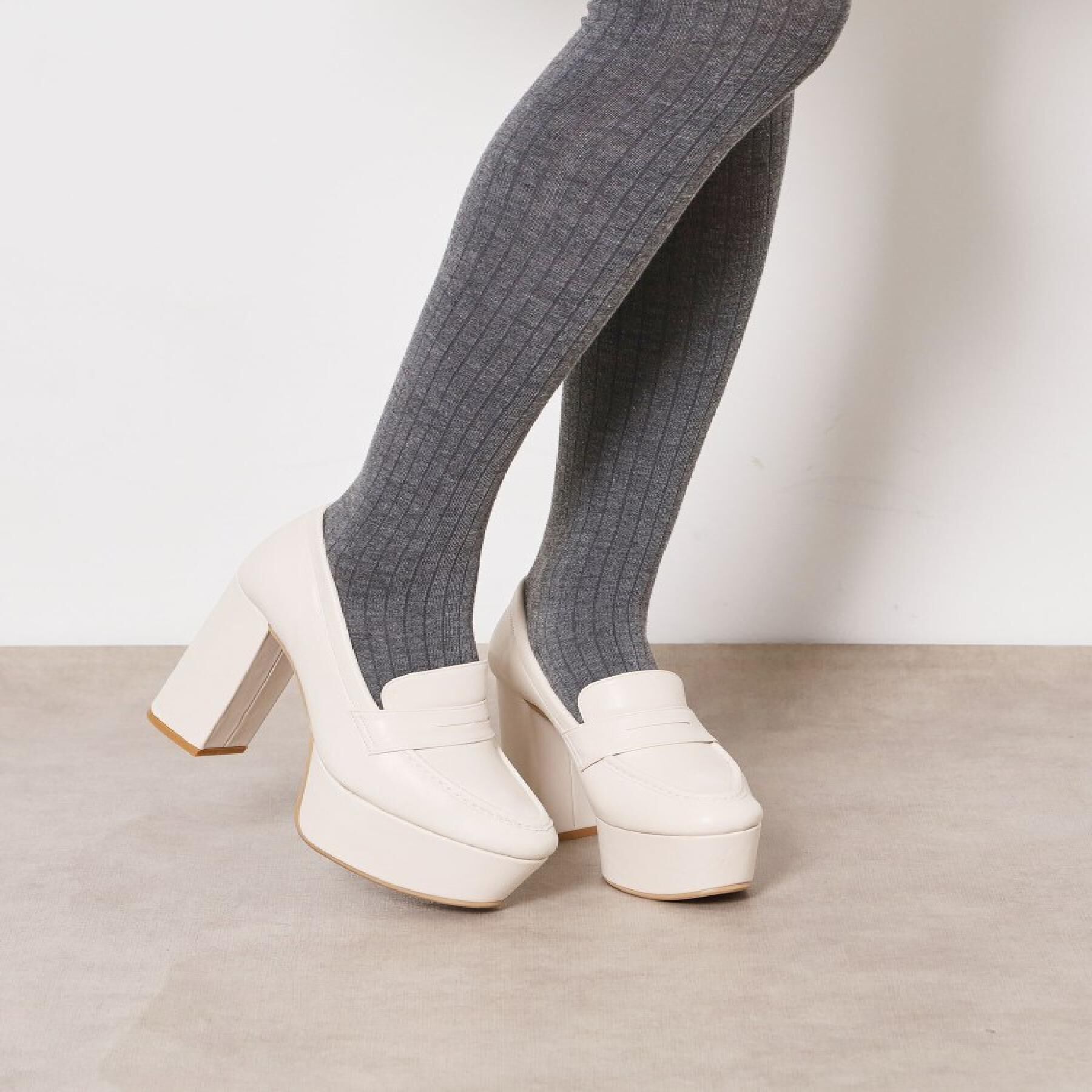 ESPERANZA「【ラク盛り/ローファー】リピーター続出／脚長美脚 厚底ローファー」|パンプス|