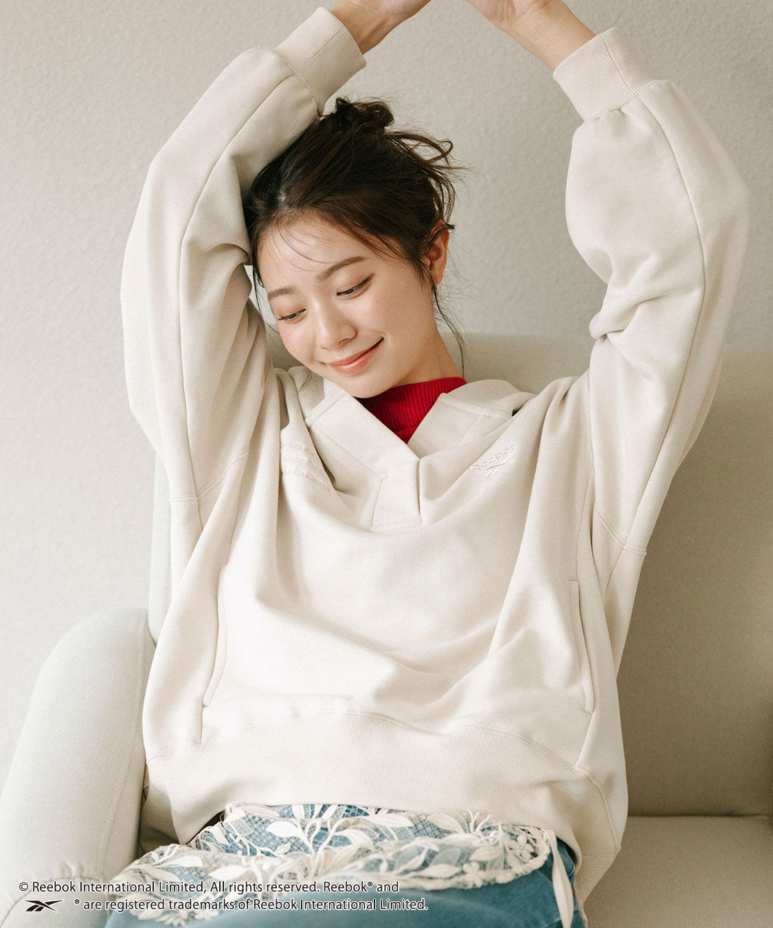 COCO DEAL「《COCO DEAL/Reebok》スキッパースウェットパーカー」|パーカー|