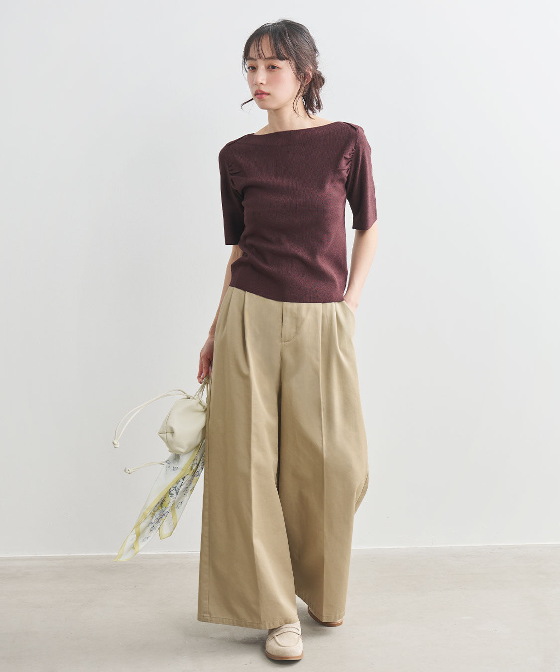 COCO DEAL「ギャザーニット」|ニット・セーター|