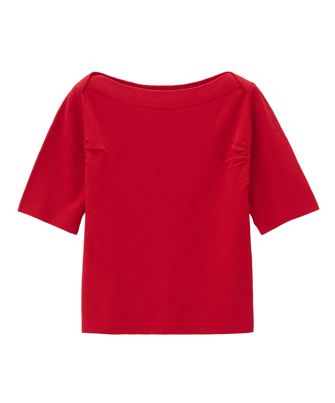 COCO DEAL「ギャザーニット」|ニット・セーター|レッド