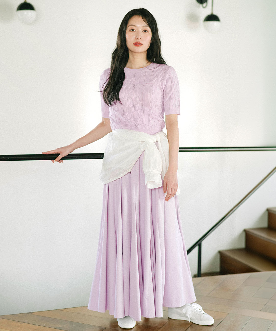 COCO DEAL「シアー楊柳ドロストブラウス」|シャツ・ブラウス|