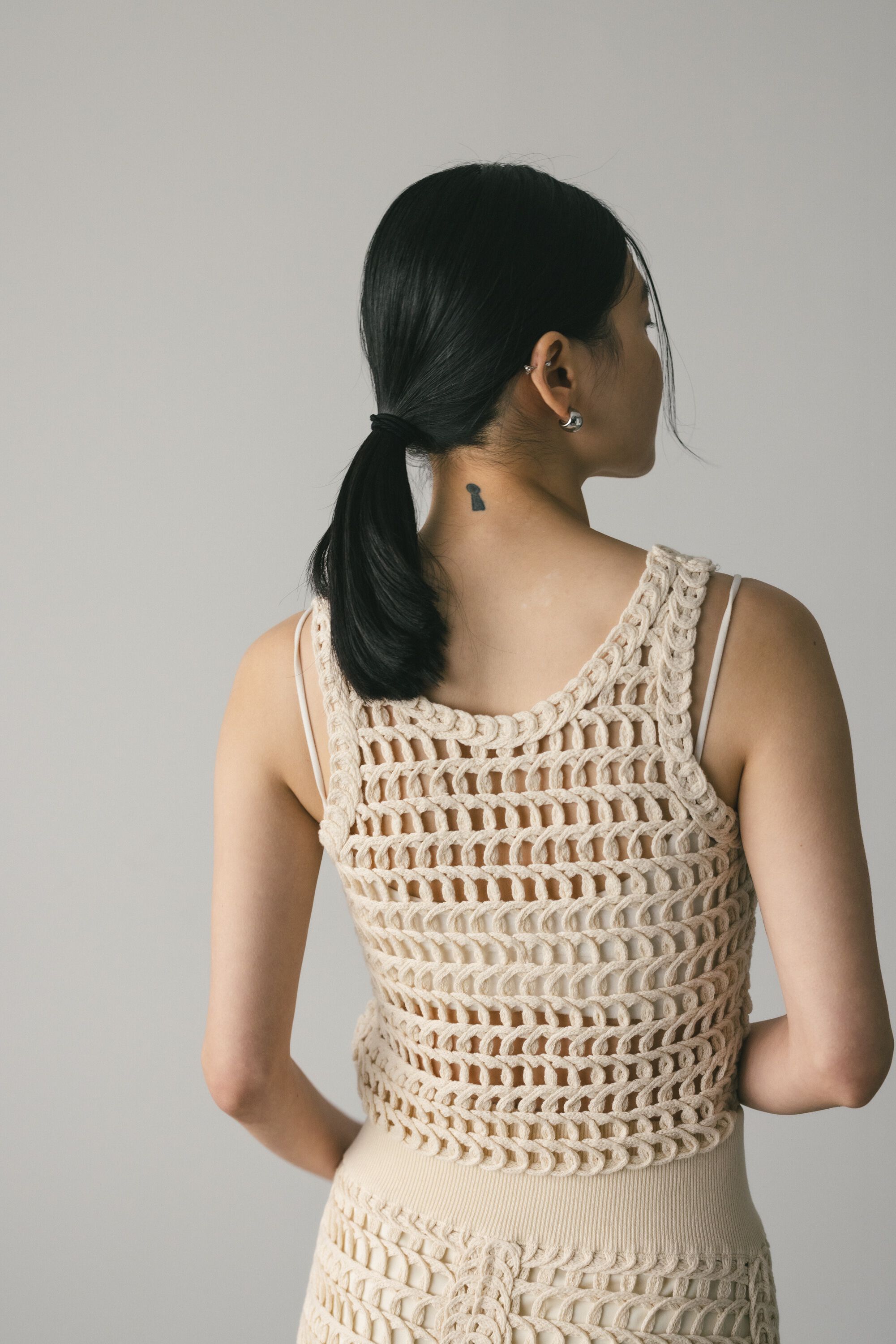 STYLEMIXER「テープヤーンショートニット」|タンクトップ|