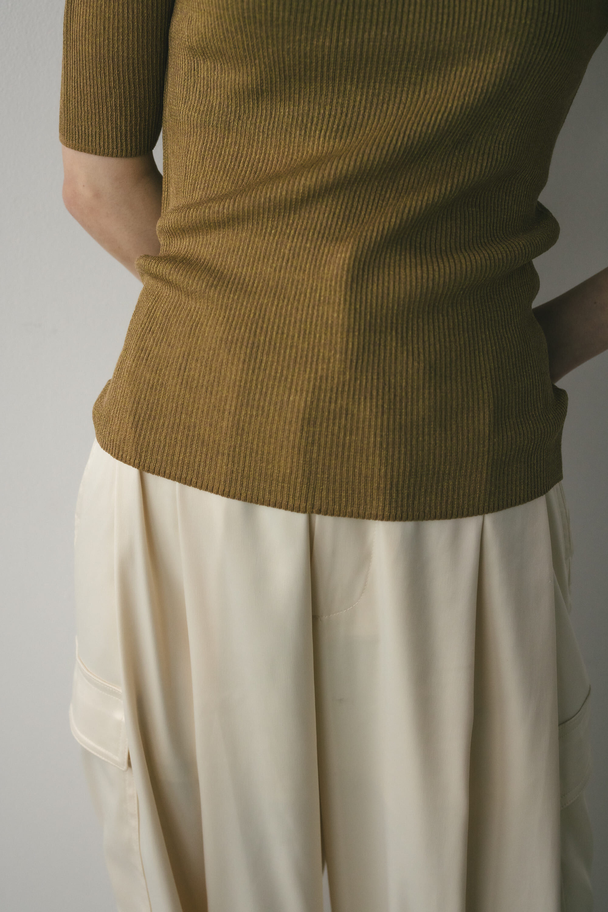 STYLEMIXER「シアーリブラメニットトップ」|ニット・セーター|