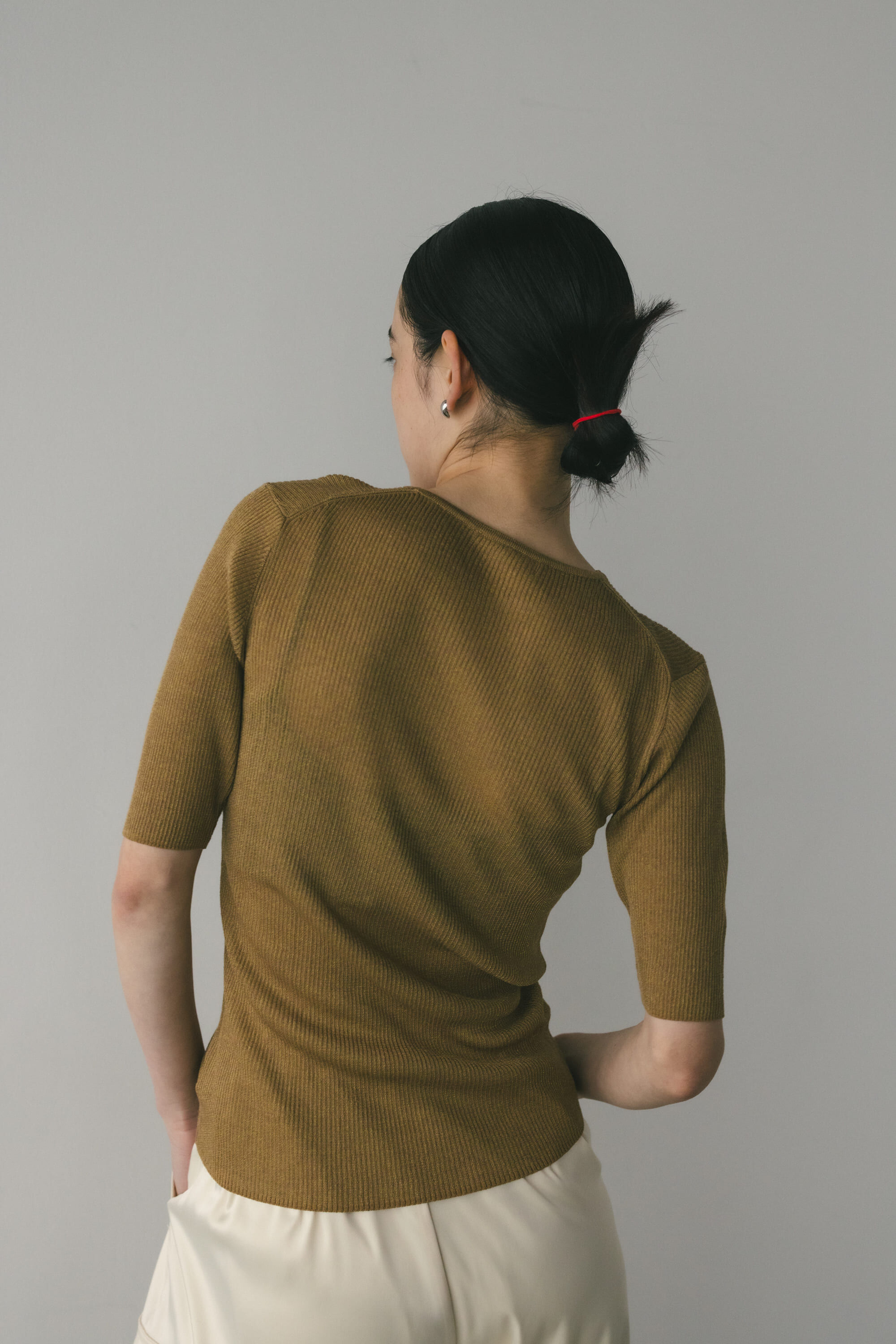 STYLEMIXER「シアーリブラメニットトップ」|ニット・セーター|