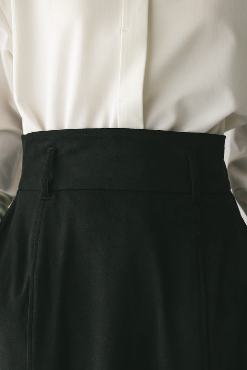 STYLEMIXER「フェイクスウェードパネルフレアスカート」|スカート|