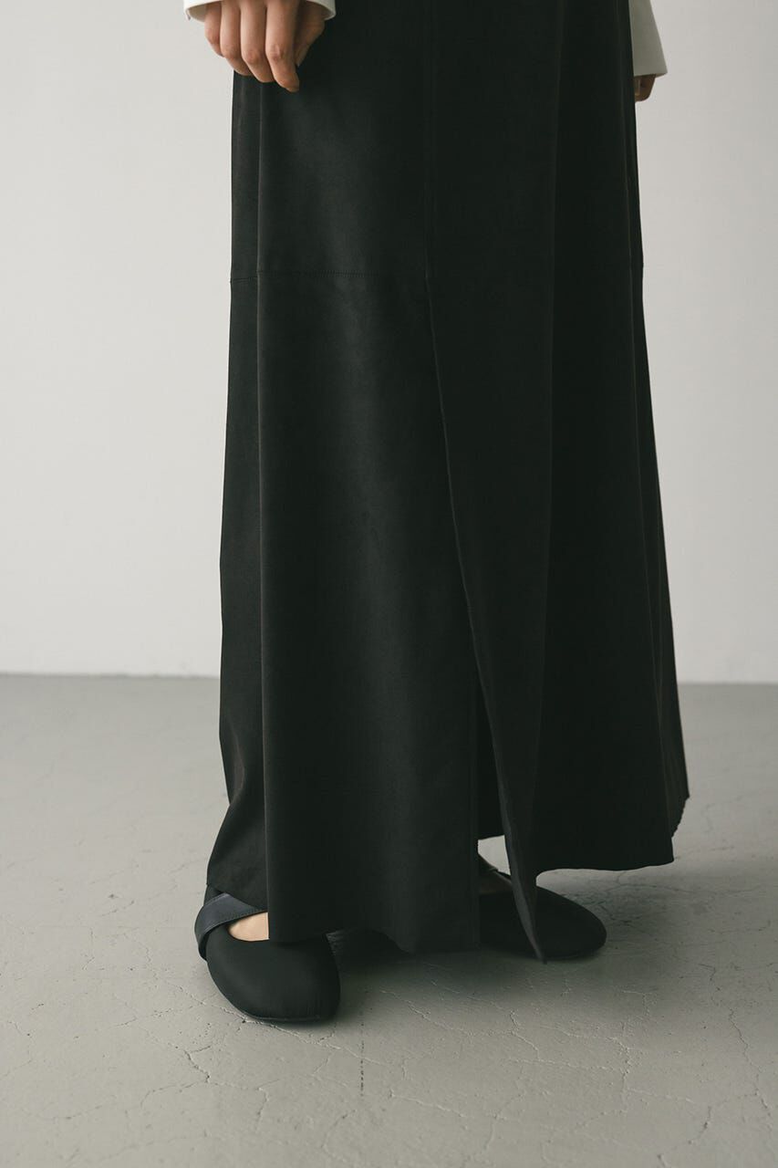 STYLEMIXER「フェイクスウェードパネルフレアスカート」|スカート|