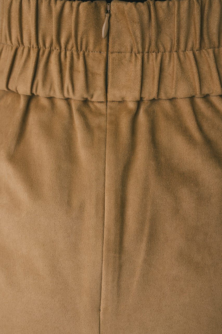 STYLEMIXER「フェイクスウェードパネルフレアスカート」|スカート|