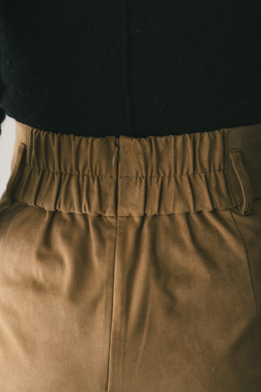 STYLEMIXER「フェイクスウェードパネルフレアスカート」|スカート|