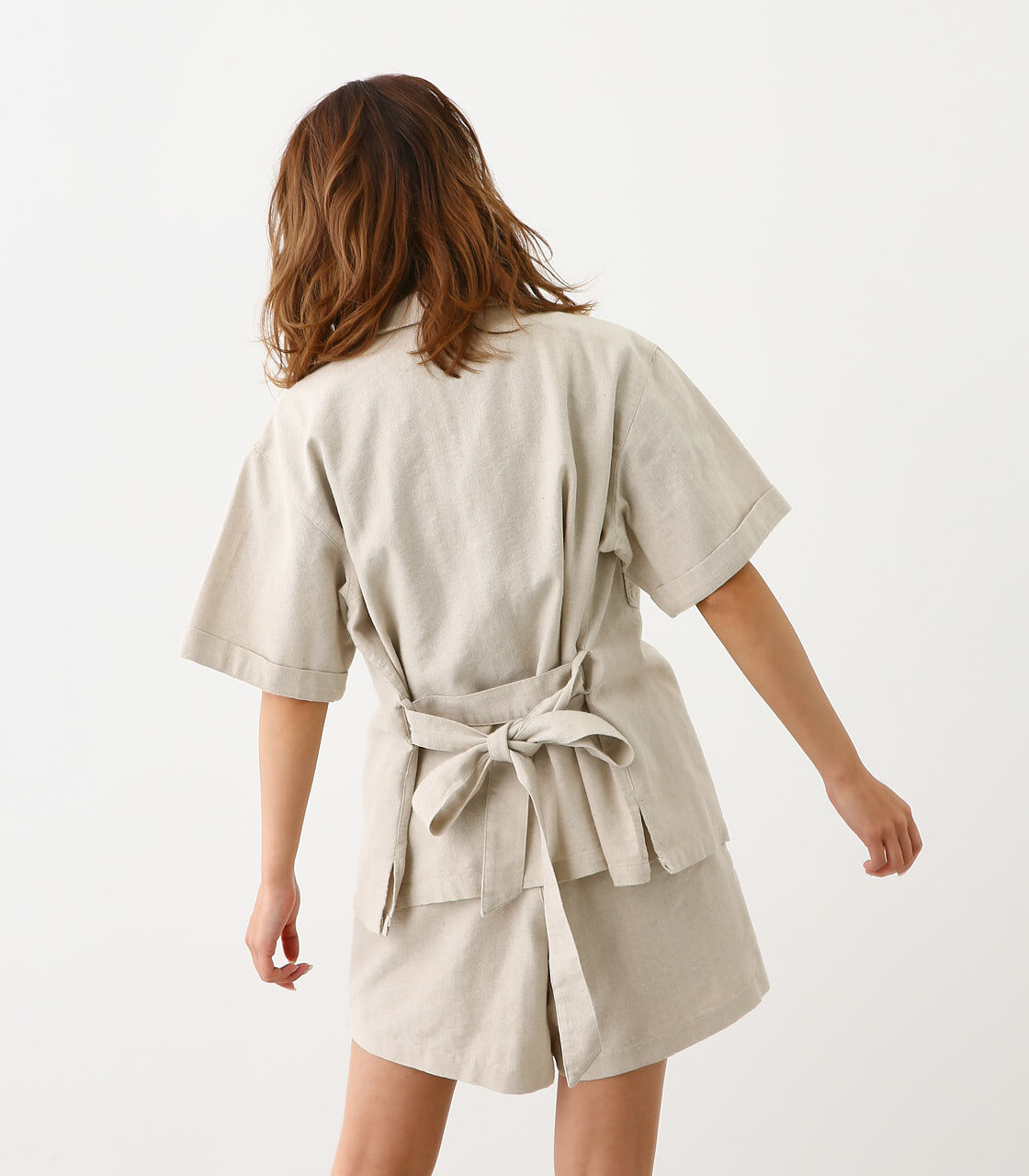  「MSTD ヘリンボーン オープンカラーシャツ」|シャツ・ブラウス|