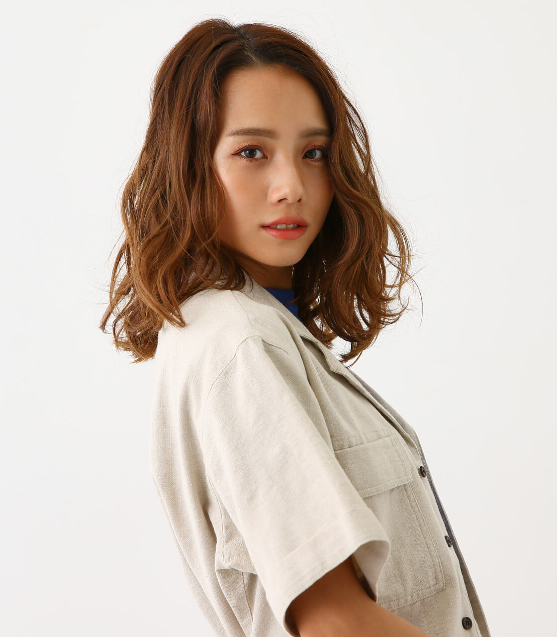  「MSTD ヘリンボーン オープンカラーシャツ」|シャツ・ブラウス|