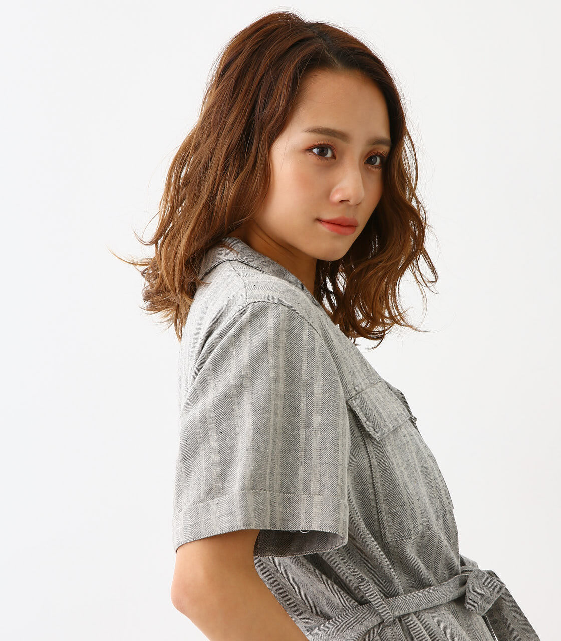  「MSTD ヘリンボーン オープンカラーシャツ」|シャツ・ブラウス|