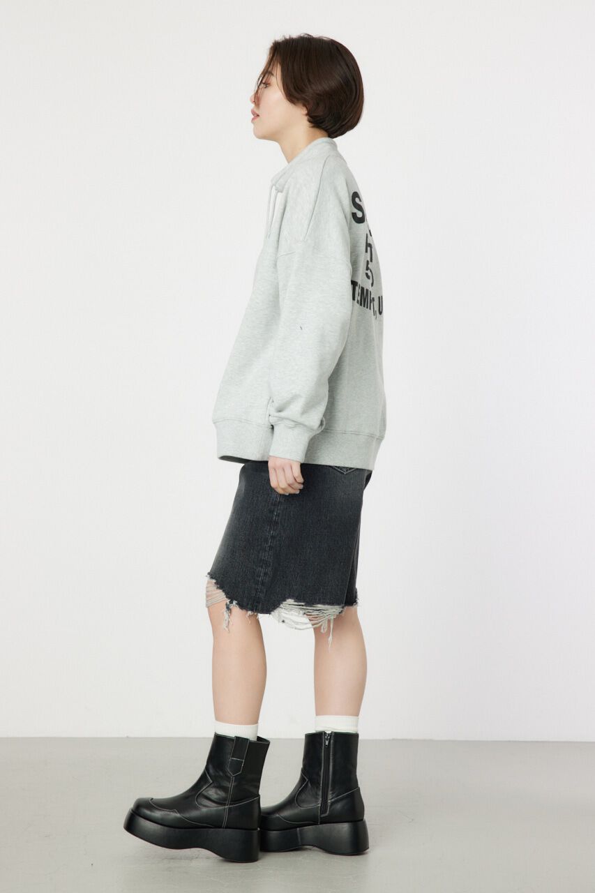 RODEO CROWNS「ダメージDENIM バミューダパンツ」|デニム|