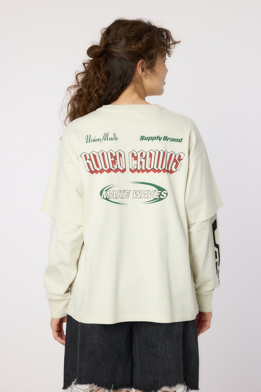 RODEO CROWNS「VintageフェイクレイヤードロングスリーブTシャツ」|Tシャツ・カットソー|