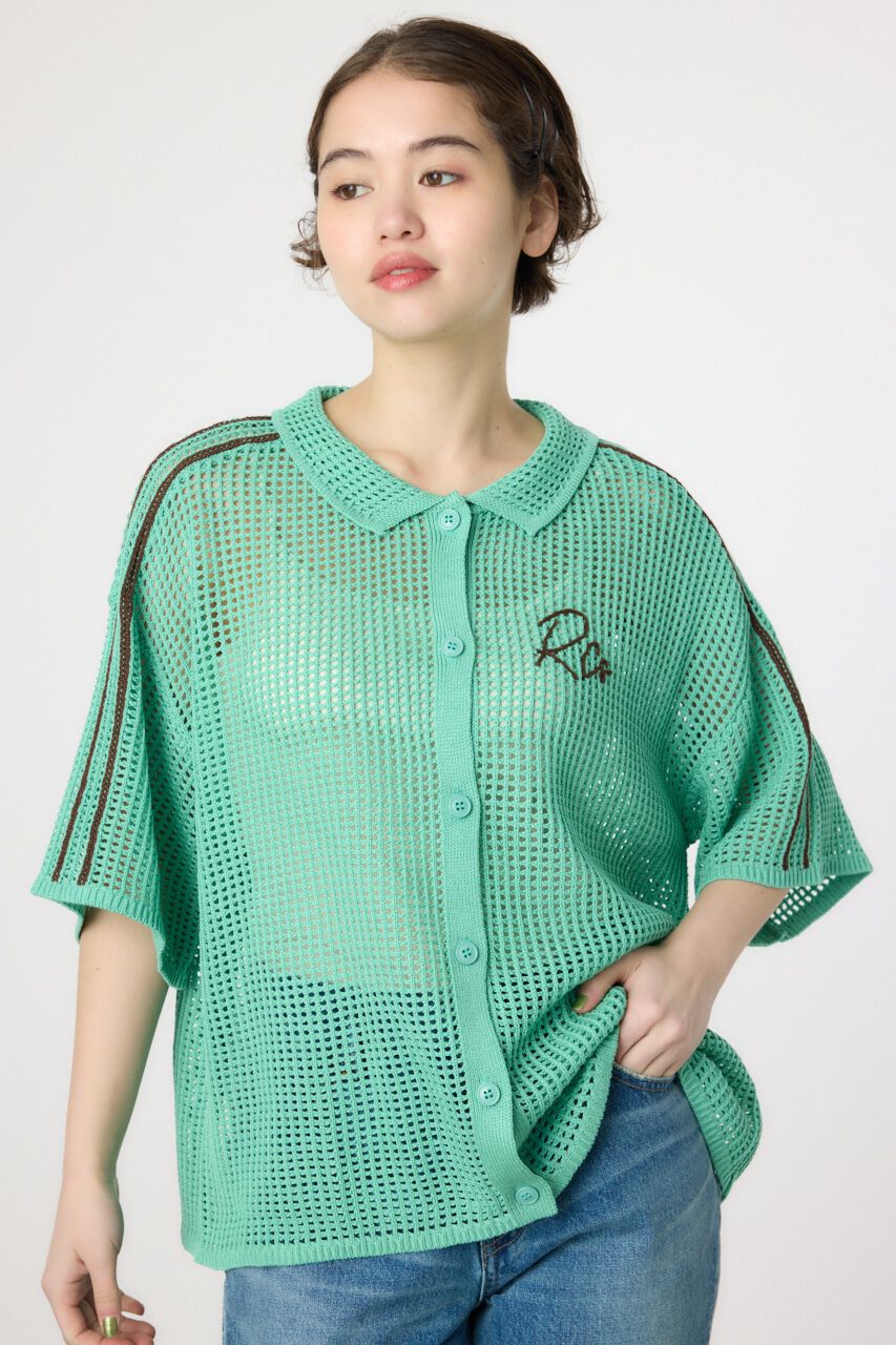 RODEO CROWNS「透かし編ラインカーディガン」|カーディガン|MINT