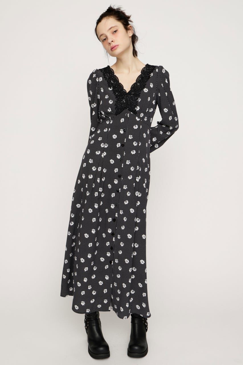 SLY「DOT GARDEN RETRO ドレス」|ワンピース|M/BLK7