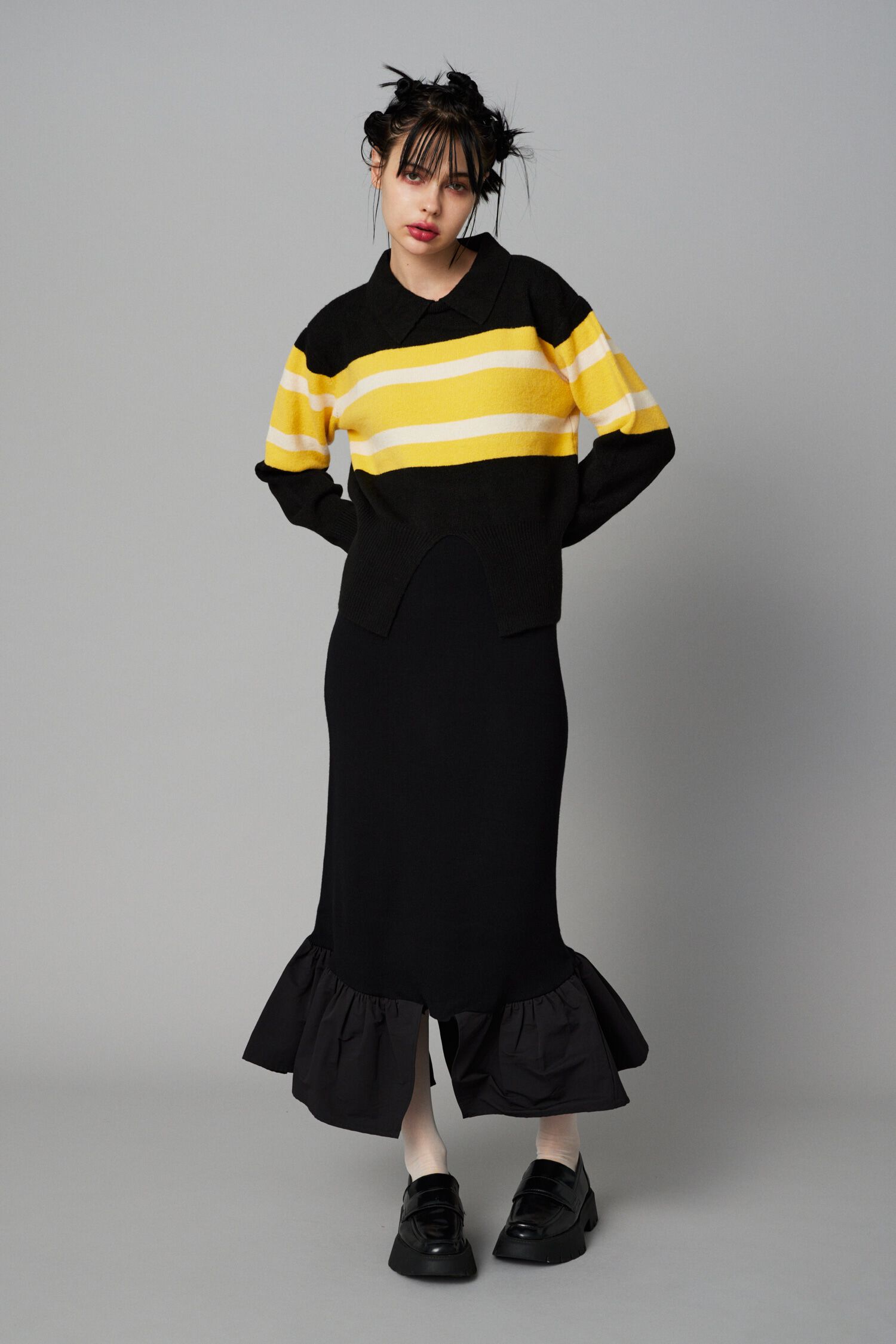 HeRIN.CYE「Border knit tops」|ニット・セーター|