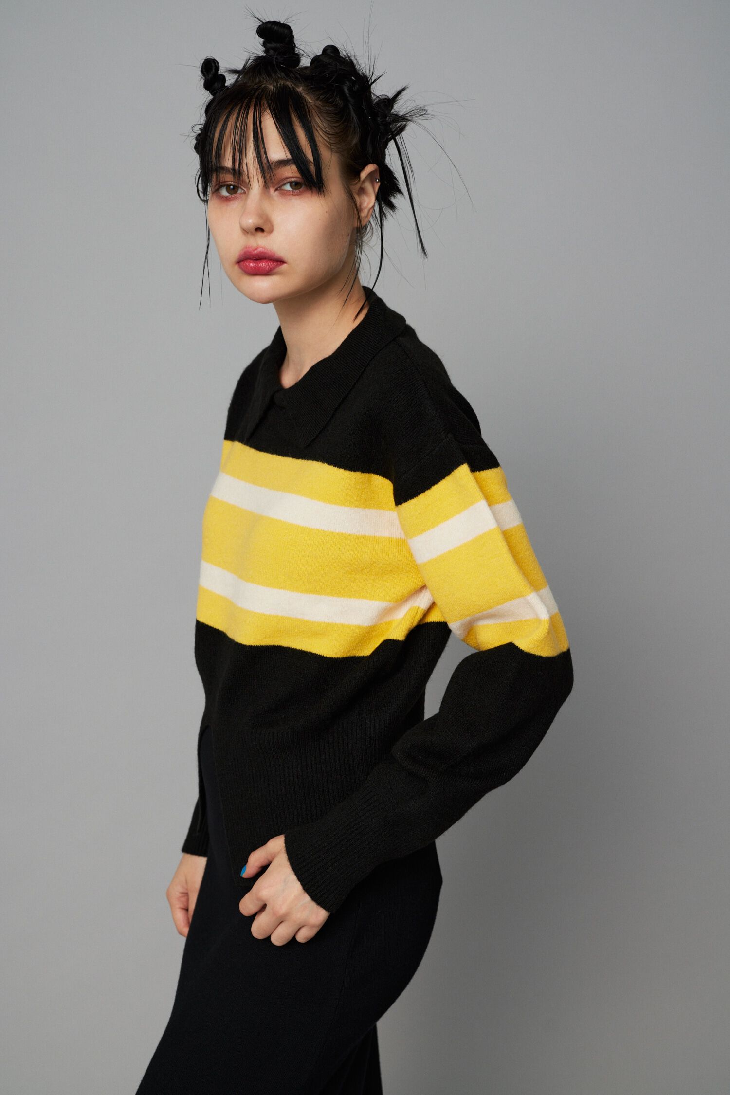 HeRIN.CYE「Border knit tops」|ニット・セーター|