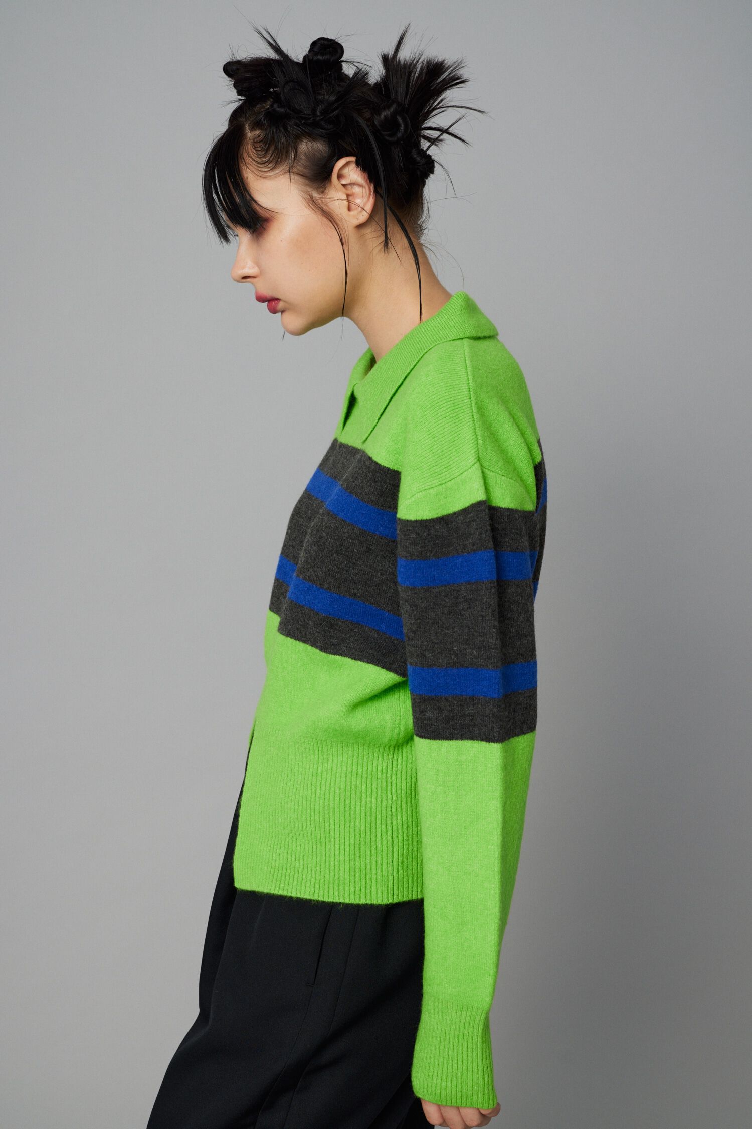 HeRIN.CYE「Border knit tops」|ニット・セーター|