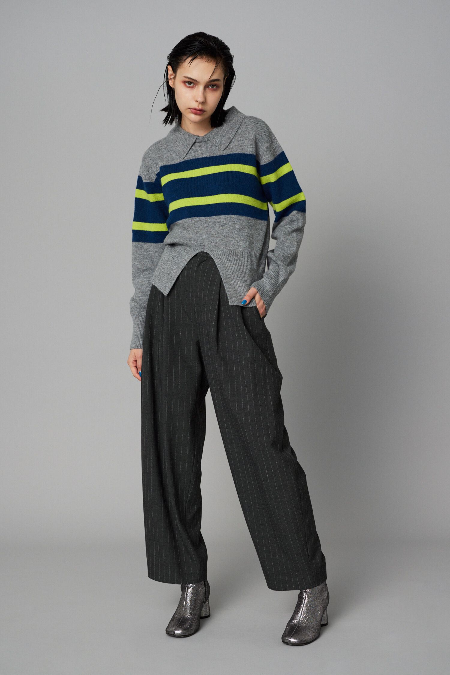 HeRIN.CYE「Border knit tops」|ニット・セーター|