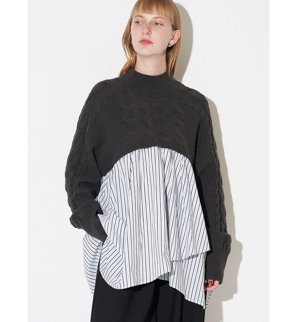 ELENDEEK「ASYMMETRY DOCKING KT」|ニット・セーター|