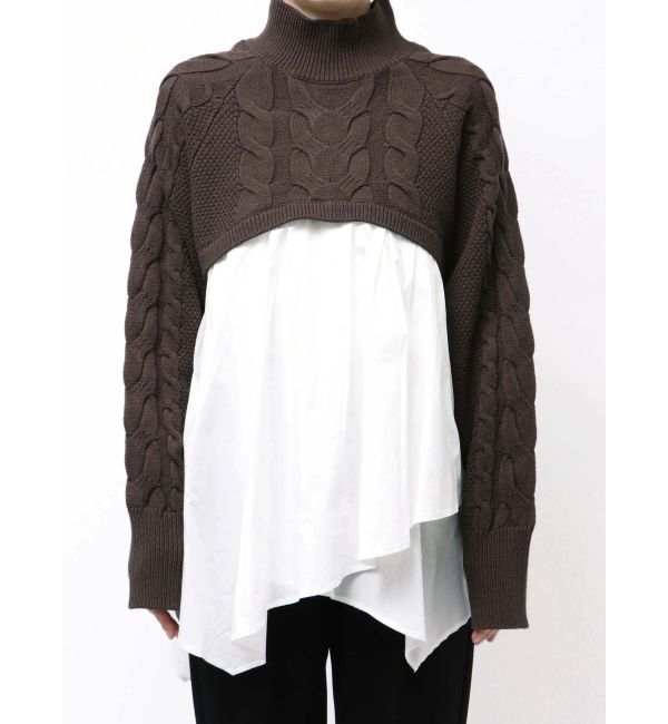 ELENDEEK「ASYMMETRY DOCKING KT」|ニット・セーター|