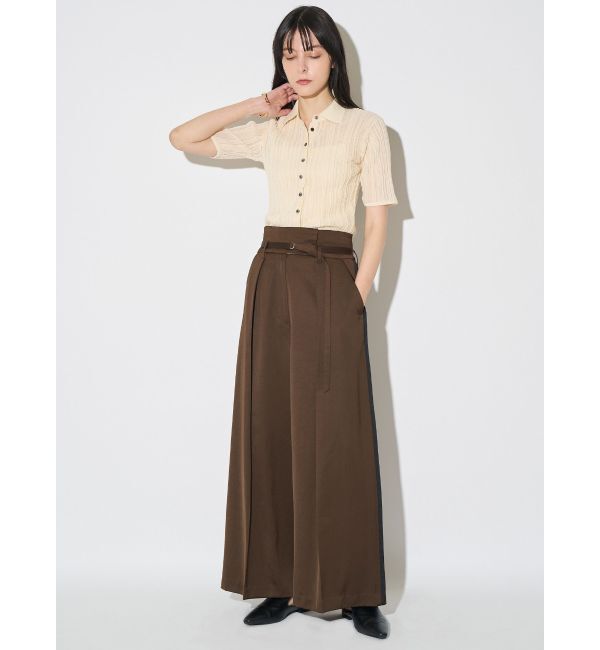 ELENDEEK「SHEER PLEATS KT TOP」|ニット・セーター|