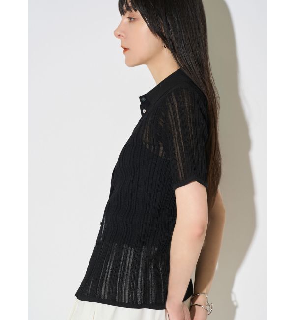 ELENDEEK「SHEER PLEATS KT TOP」|ニット・セーター|