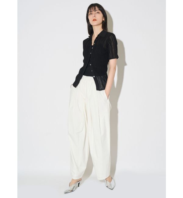 ELENDEEK「SHEER PLEATS KT TOP」|ニット・セーター|