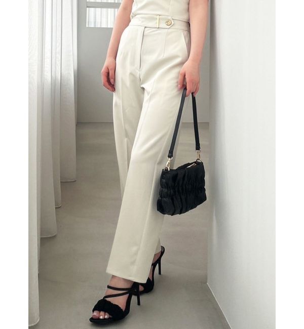 RESEXXY「センタープレステーパードパンツ【セットアップ着用可能】」|その他|アイボリー