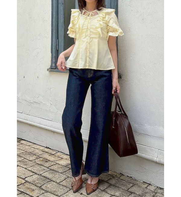 dazzlin「デコルテオープンペプラムブラウス」|シャツ・ブラウス|
