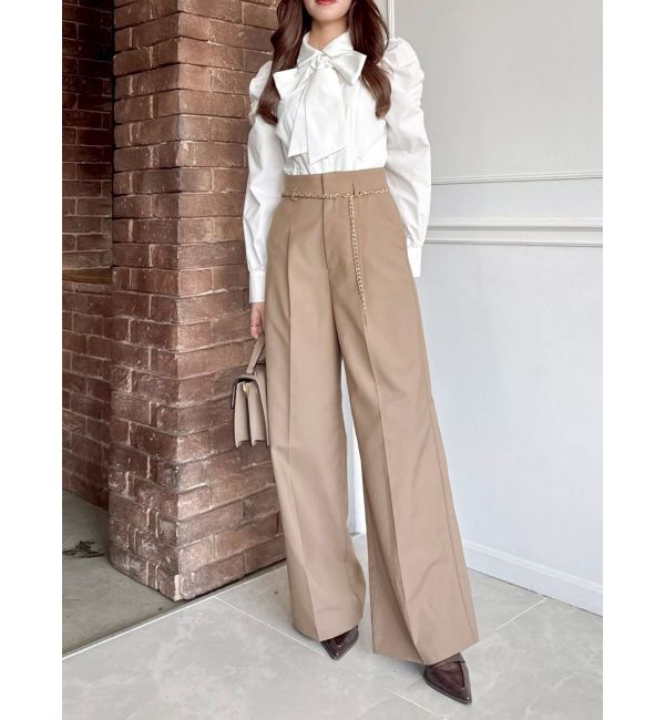 dazzlin「2WAYボウタイペプラムブラウス」|シャツ・ブラウス|