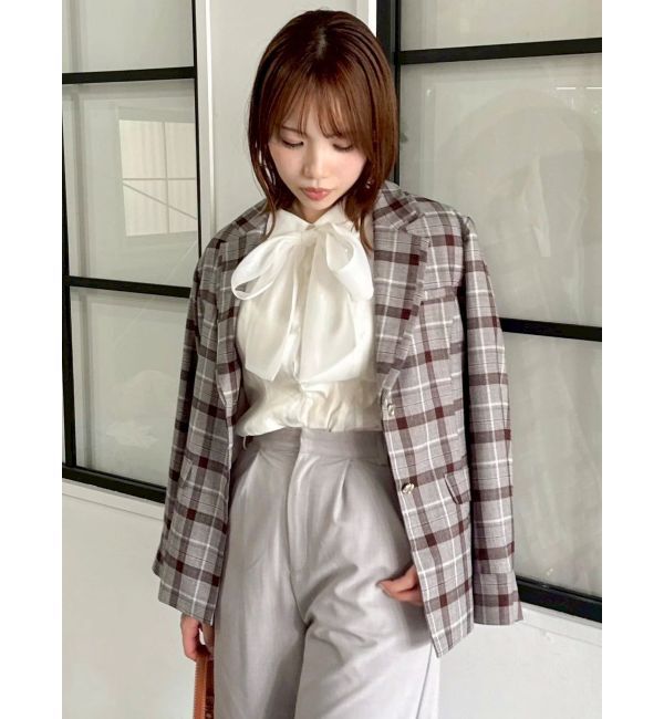 dazzlin「2WAYボウタイペプラムブラウス」|シャツ・ブラウス|