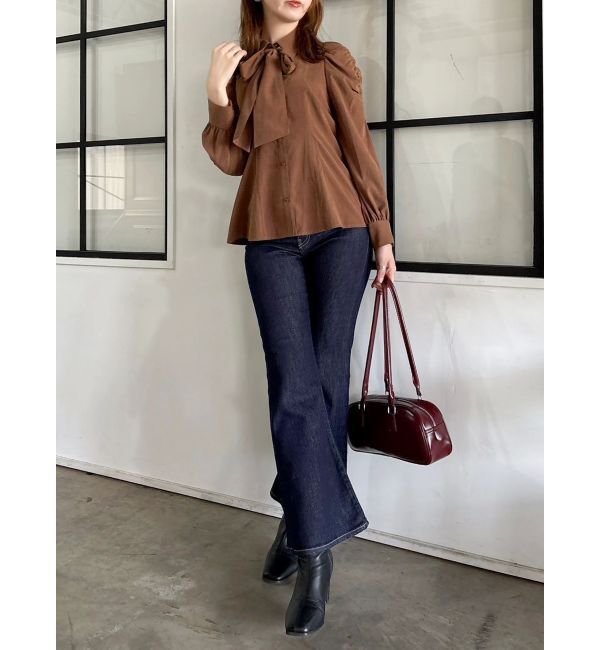 dazzlin「2WAYボウタイペプラムブラウス」|シャツ・ブラウス|